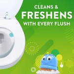 Scrubbing Bubbles Toilet Gel Stamps, Fresh Gel Toilet Cleaning Stamps, Helps Keep Toilet Clean and Helps Prevent Limescale & Toilet Rings, Rainshower Scent, 1 Dispenser with 24 Stamps - Image 5