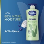 Vaseline Intensive Care Body Lotion for Dry Skin Soothing Hydration Lotion Made with Ultra-Hydrating Lipids + 1% Aloe Vera Extract to Refresh Dehydrated Skin 20.3 oz, Pack of 3 - Image 5