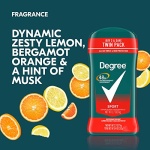 Degree Men Original Antiperspirant Deodorant for Men, Pack of 2, 48-Hour Sweat and Odor Protection, Sport 2.7 oz - Image 8