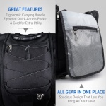 OutdoorMaster Boot Bag POLAR BEAR - 50L Ski Boots and Snowboard Boots Bag, Excellent for Travel with Waterproof Exterior & Bottom - for Men, Women and Youth - Black - Image 5