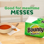 Bounty Paper Napkins, White, 1 Pack, 400 Sheets per Pack - Image 11
