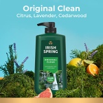 Irish Spring Men's Body Wash Pump, Original Clean Body Wash for Men, Smell Fresh and Clean for 24 Hours, Cleans Body, Hands, and Face, Made with Biodegradable Cleansing Ingredients, 30 Oz Pump - Image 16