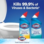 Clorox Toilet Bowl Cleaner, Clinging Bleach Gel, Ocean Mist - 24 Ounces, Pack of 2 - Image 14