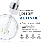 L'Oreal Paris Revitalift 0.3% Pure Retinol Night Serum, Reduce Deep Wrinkles, Fragrance Free 1 oz + Moisturizer Sample - Image 13