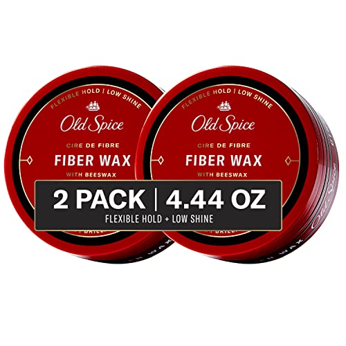 51oi-lcOziL.jpg Old Spice, Hair Styling Fiber Wax for Men Flexible HoldLow Shine 2.22 Each Twin Pack NEW Formula, 4.44 Fl Oz - Image 1