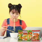 MAMA Ramen Variety 15 Pack, Free Snacks Included, Shrimp Tom Yum, Shrimp Creamy Tom Yum, Duck, Pork (Mama Party Time 15 packs Mix) Student Care Package - Image 5