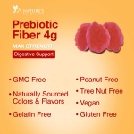 Fiber Gummies for Adults 4g, Daily Prebiotic Gummy Fiber Supplement, Digestive Health Support - Plant Based Soluble Fiber, Supports Regularity & Digestion for Adults Non-GMO - 60 Gummies - Image 4