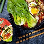 Nongshim Gourmet Spicy Vegan Shin Instant Noodle Soup Mix Cup, 6 Pack, Microwaveable Vegan Meatless Ramen - Image 3