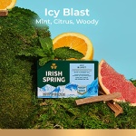 Irish Spring Icy Blast Bar Soap for Men, Mens Soap, Smell Fresh and Clean 12 Hours, Men Bars Washing Hands Body, Mild Skin, Recyclable Carton, 24 Pack, 3.7 Oz - Image 3